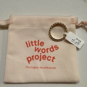 Little Words Project 14k Gold Infinity Bubble Women's Ring